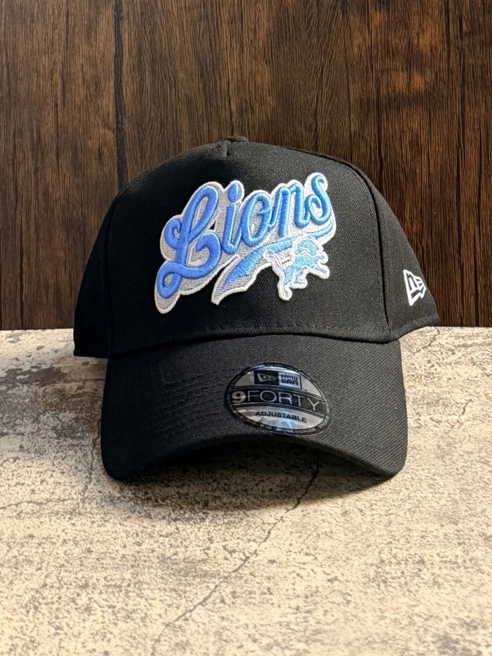 New Era Detroit Lions 9FORTY Born X Raised Script Black Snapback OSFA